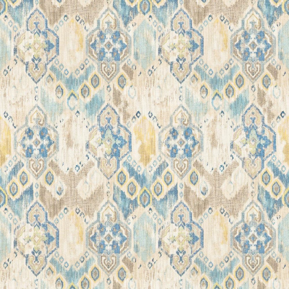 Wyoming 2 Sky by Stout Designer Fabric RAINBOW LIBRARY OCEAN/FEDERAL 75%COT 25%LIN PAKISTAN WYZENBEEK 12 000 DOUBLE RUB WEAR TEST (MEDIUM DUTY) Horizontal: 13.5 and Vertical: 18 54 in - Swanky Fabrics -