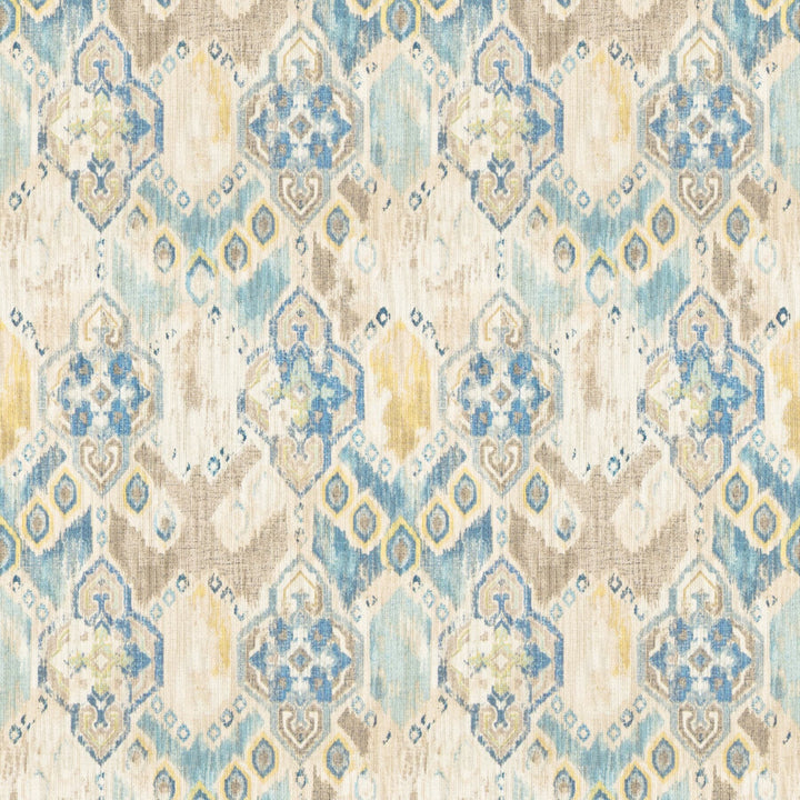 Wyoming 2 Sky by Stout Designer Fabric RAINBOW LIBRARY OCEAN/FEDERAL 75%COT 25%LIN PAKISTAN WYZENBEEK 12 000 DOUBLE RUB WEAR TEST (MEDIUM DUTY) Horizontal: 13.5 and Vertical: 18 54 in - Swanky Fabrics -