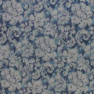 Walkerville Deep Blue 7835811002 by Carole Designer Fabric Exclusive Mermaid 88% Polyester, 12% Viscose ITALY H: 28 1/4"V, 27 1/2"H 54" Minimum (See sample for specifics) - Swanky Fabrics- Carole Exclusive