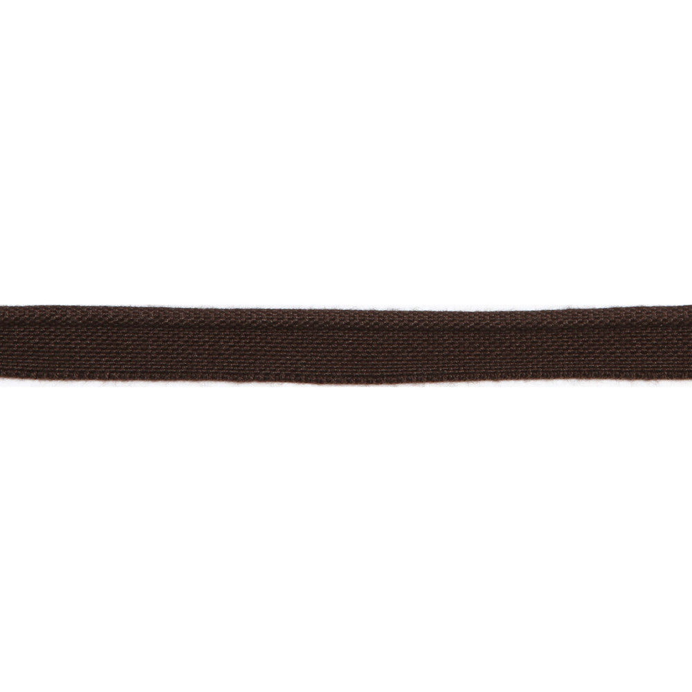Versailles 1/8" Piping Woven Lip Cord Chocolate by Europatex Designer Fabric Versailles 64% Rayon, 36% Cotton 0.13 inches - Swanky Fabrics -