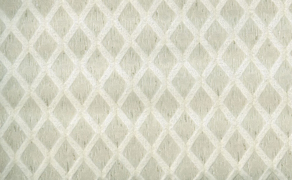 Xavier Off White by Norbar Designer Fabric PARAMOUNT 43% POLYESTER 32% LINEN CHINA 2"V 1 1/2"H 57 - Swanky Fabrics -
