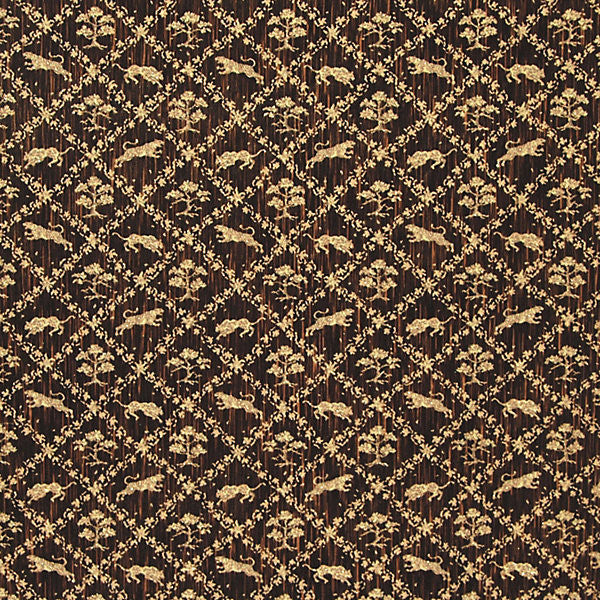 Santini/Gold V742-002 by Old World Weavers Designer Fabric STOCKED AT SCALAMANDRE WAREHOUSE 3% LAME|3% LAME|30% VISCOSE|32% SILK|35% COTTON ITALY LIGHT DUTY Horizontal: 12" and Vertical: 51" - Swanky Fabrics -