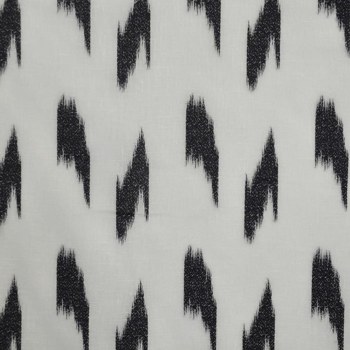 Yumi # 514 Charcoal by Maxwell Designer Fabric Sheer Craft 100% POLYESTER TURKEY V-7.5" H-6.3" 118" - Swanky Fabrics -