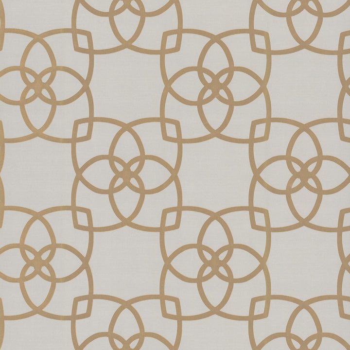 Serendipity Cream & Gold Metallic Wallpaper by Antonina Vella Designer Antonina Vella Dazzling Dimensions Volume II Covers about 57.8 square feet 21-in by 33-ft long roll Unpasted 10.4 - Swanky Fabrics -