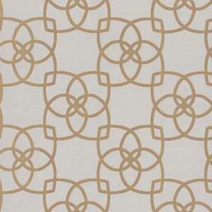 Serendipity Cream & Gold Metallic Wallpaper by Antonina Vella Designer