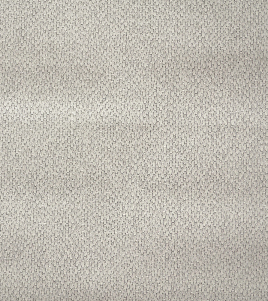Stretched Hexagons Light Grey Wallpaper by York Wallcoverings Designer Formations Covers about 57.2 square feet 20.8-in by 33-ft long roll Unpasted 0 - Swanky Fabrics -