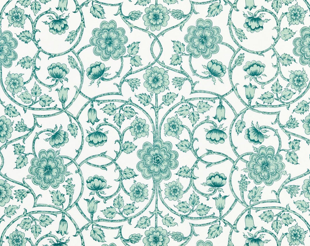 Ornamental Gate Celadon YD57360005 by Old World Weavers Designer Fabric