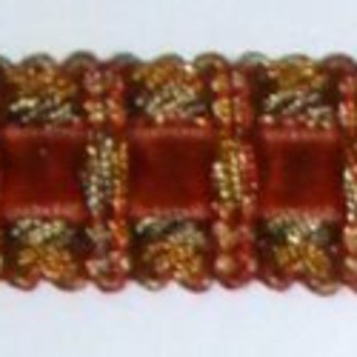 YF648 Col. Cinnabar by Europatex Designer Fabric Palladian 50% Polyester / 50% Rayon China See Sample Horizontal: N/A and Vertical: N/A 0.75 inches  - Swanky Fabrics -