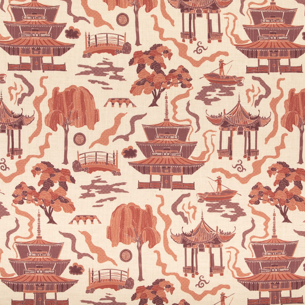 Yuki Crimson A1323-01 by 29 Park Designer Fabric