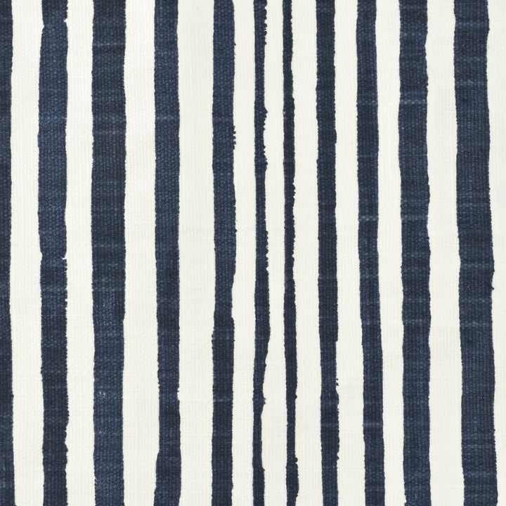 Zachary 1 Ink by Stout Designer Fabric COMFORTABLE LIVING BREEZE/INDIGO 85%COT 15%LIN PAKISTAN FLAME RETARDANT-U.F.A.C. CLASS 1 CATB 117-2013 MARTINDALE WEAR TEST (30 000 CIRCULAR RUBS) Horizontal: 0 and Vertical: 26.5 54 in - Swanky Fabrics -