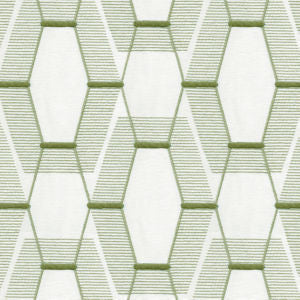 Zander White Celedon by Norbar Designer Fabric