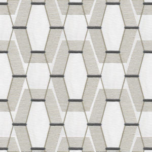 Zander White Charcoal by Norbar Designer Fabric