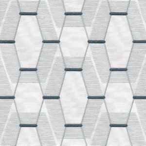 Zander White Grey by Norbar Designer Fabric