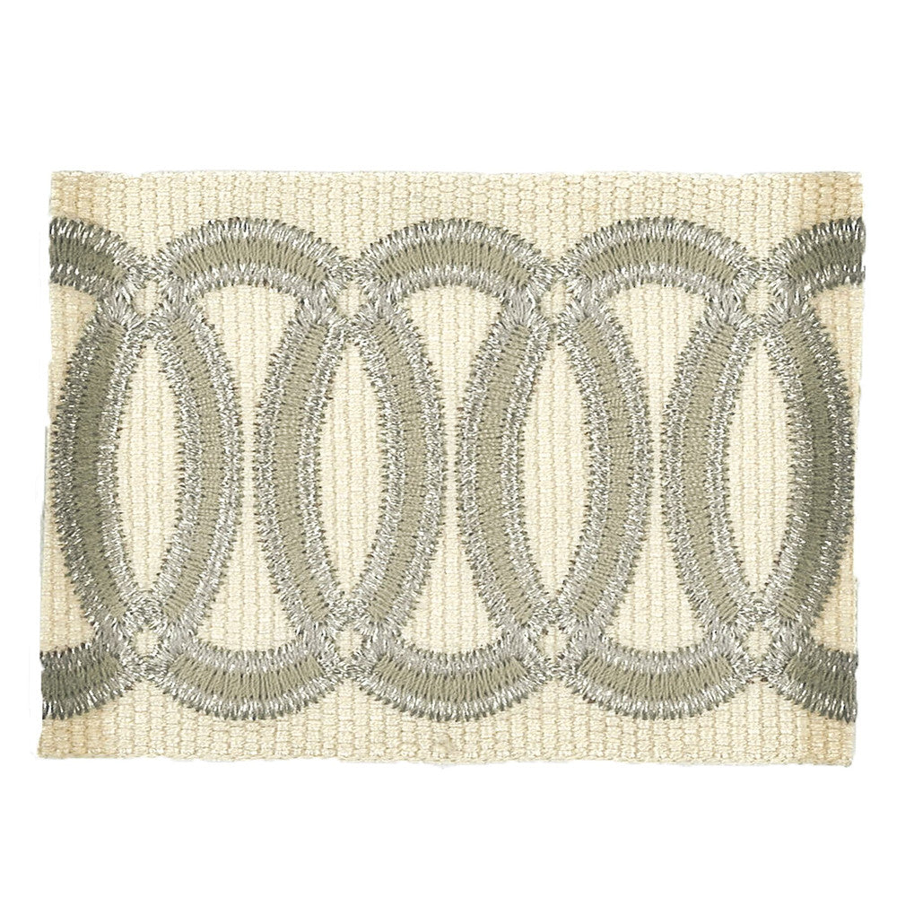 Zealot 3 Parchment by Stout Designer Trim MOONDUST TRIM 40%LIN 32%SVI 24%POL 4%MTL CHINA </p><p>Repeat: 0 2.38 in - Swanky Fabrics -