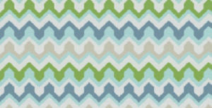 Ziggy Ocean 63 by Norbar Designer Fabric DEL SOL 100% SOLUTION DYED ACRYLIC GERMANY 14 1/2"V 9 1/8"H 54 - Swanky Fabrics -
