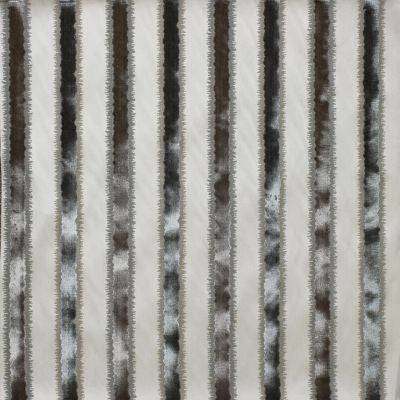 Tai Lao Stripe Slate ZSVELZ0002 by Old World Weavers Designer Fabric 51% VISCOSE 49% COTTON INDIA MEDIUM DUTY Horizontal: 0" and Vertical: 6.5" 54 - Swanky Fabrics -