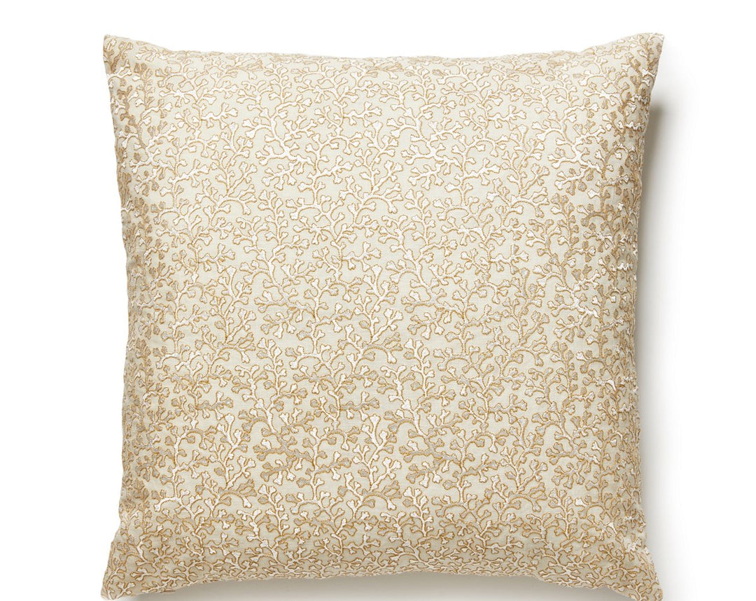 Hele Bay Pillow 22 X 22 - Ivory ZSHELEPILL0003 by Scalamandre Designer Pillow