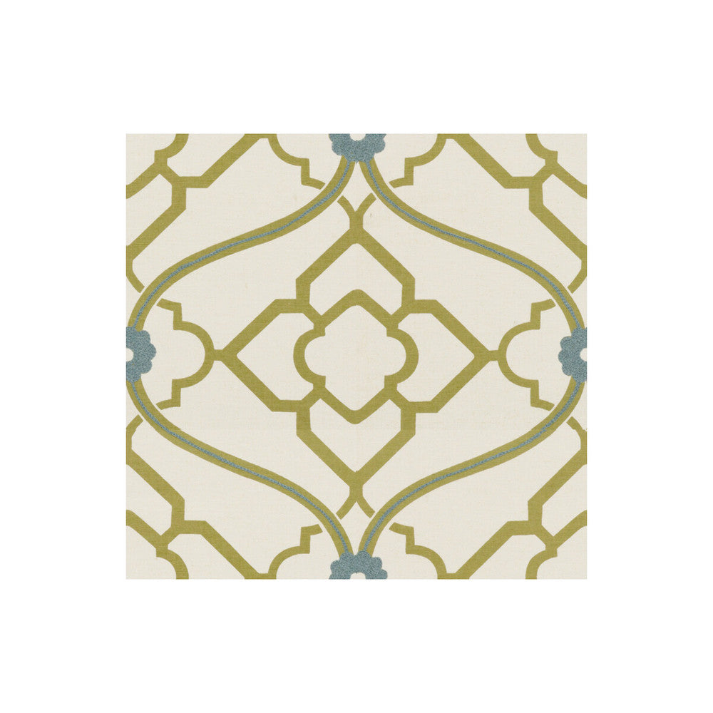 Zuma Kiwi by Kravet Design Designer Fabric CANDICE OLSON COLLECTION COTTON - 100% India LIGHT Horizontal: 13.5 and Vertical: 13.5 55 - Swanky Fabrics -