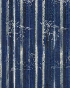 Mind The Gap Wallpaper A FABLE Indigo Wallpaper (WP30003)