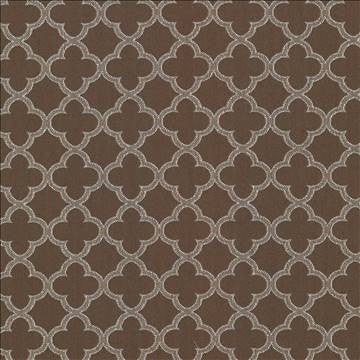 Abberley Trellis Chocolate by Kasmir Designer Fabric 1438 67% Rayon 33% Polyester CHINA 18,000 Wyzenbeek Double Rubs H: 1 4/8 inches, V: 1 4/8 inches 54 - Swanky Fabrics - Kasmir