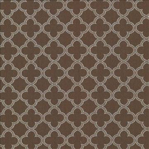 Abberley Trellis Chocolate by Kasmir Designer Fabric