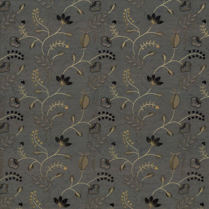 Abberville Steel by Kasmir Designer Fabric 1443 100% Polyester
Embroidery
100% Polyester
 INDIA 30,000 Wyzenbeek Double Rubs </p><p>Repeat: Horizontal: 13 inches and Vertical: 9 4/8 inches 52 - 55 - Swanky Fabrics -