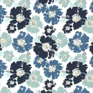 Adelina Indigo  by Kasmir Designer Fabric