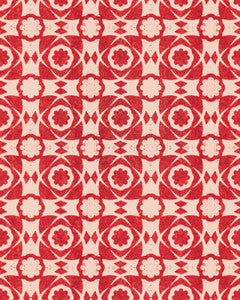 Mind The Gap Wallpaper AEGEAN TILES Red Wallpaper (WP30052)
