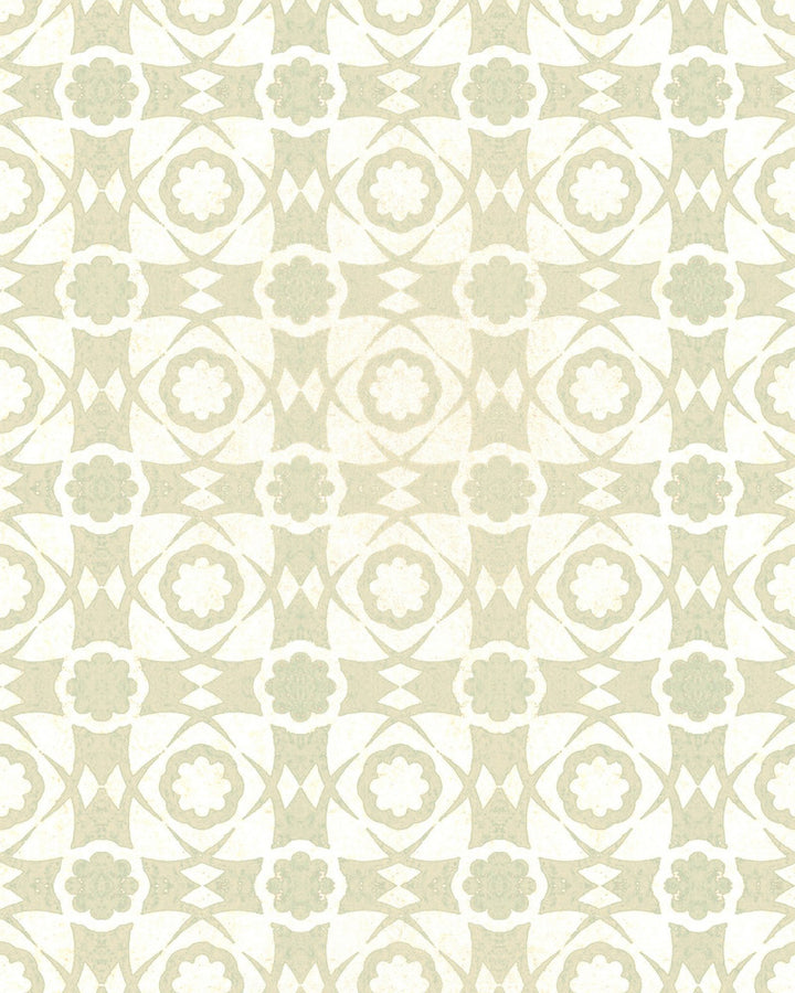 Aegean Tiles Seacrest Wallpaper by Mind the Gap Designer Wallpaper SUNDANCE VILLA Satin Matte Made in Europe Paste the wall 1 roll x 20.5 x 10.9 yards - Swanky Fabrics -