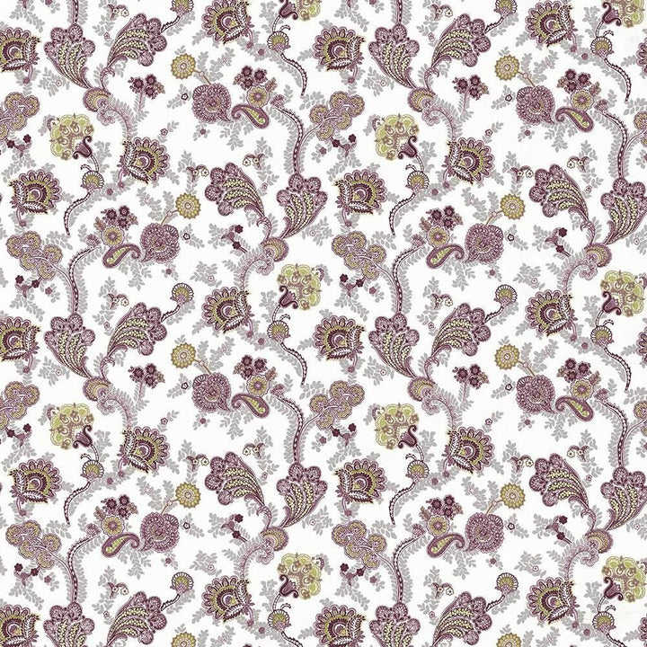 Afton Garden Damson  by Kasmir Designer Fabric 1427 100% Cotton
 TURKEY Not Tested Horizontal: 27 2/8 inches and Vertical: 25 2/8 inches 55  - Swanky Fabrics -