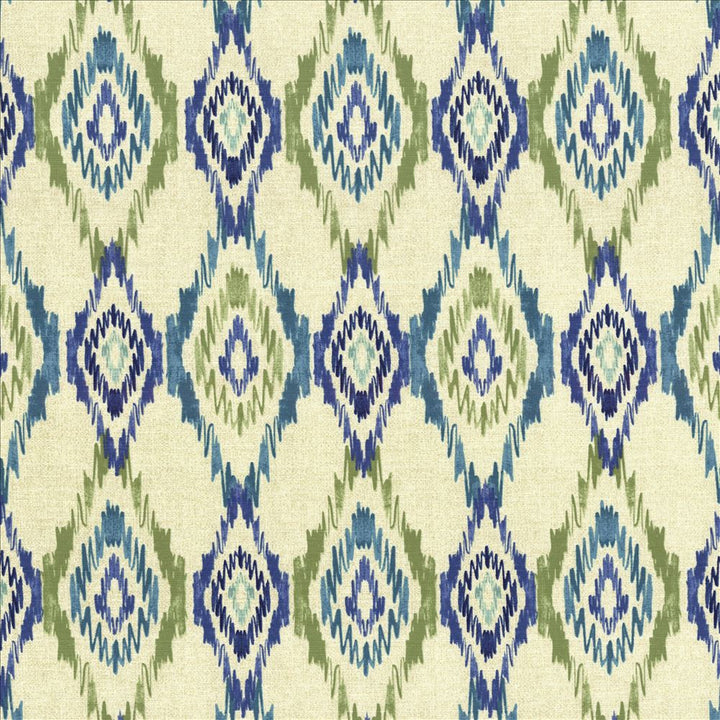 Alameda Ikat Spring Water by Kasmir Designer Fabric See sample 100% Cotton
 INDONESIA 12,000 Wyzenbeek Double Rubs </p><p>Repeat: Horizontal: 13 4/8 inches and Vertical: 13 4/8 inches 54 - Swanky Fabrics -