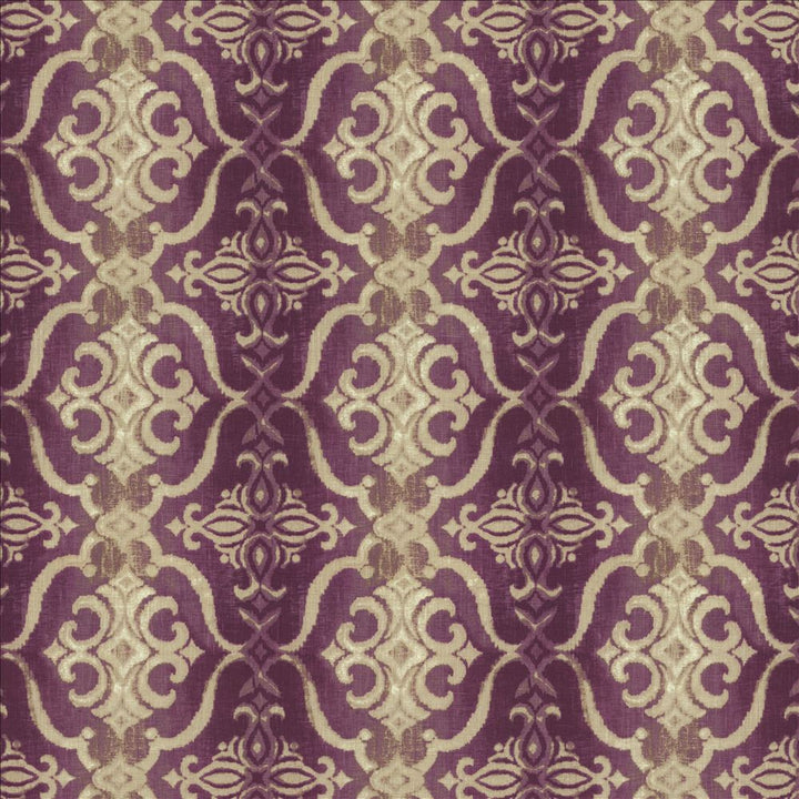 Alessandra Purple by Kasmir Designer Fabric 1452 100% Linen
 TURKEY 14,000 Martindale Cycles </p><p>Repeat: Horizontal: 13 4/8 inches and Vertical: 12 4/8 inches 55 - Swanky Fabrics -