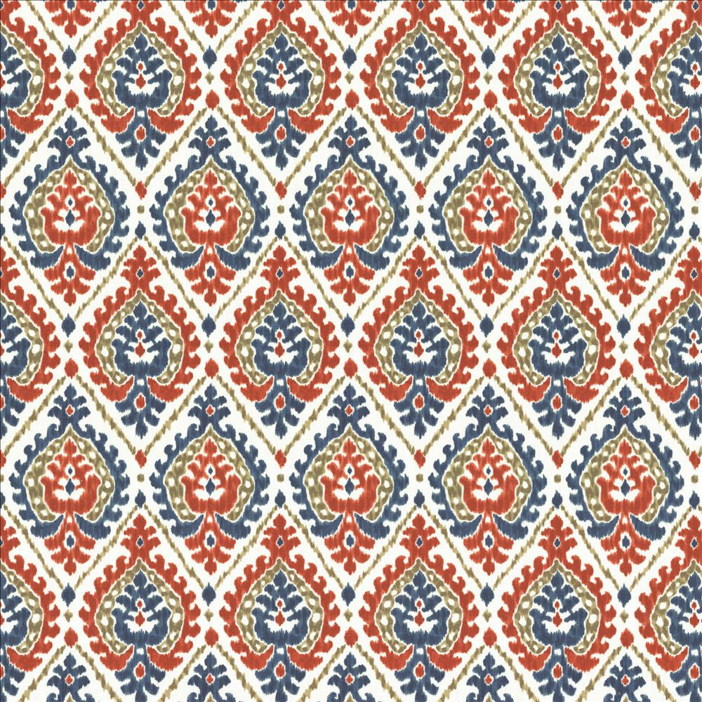 Alluring Americana by Kasmir Designer Fabric 1468 100% Cotton
 SPAIN </p><p>Repeat: Horizontal: 6 6/8 inches and Vertical: 13 4/8 inches 54 - Swanky Fabrics -
