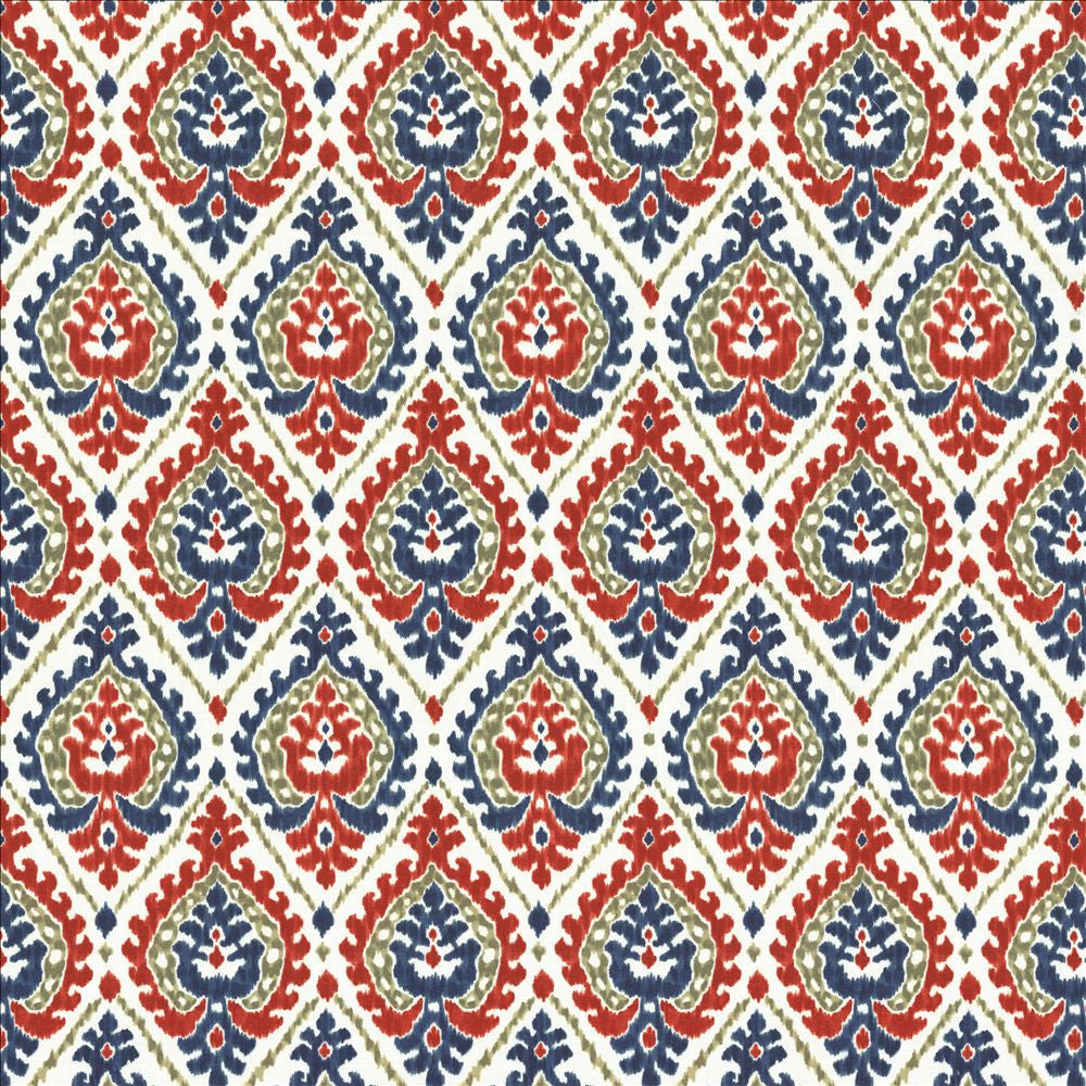 Alluring Americana by Kasmir Designer Fabric 1468 100% Cotton
 SPAIN 30,000 Wyzenbeek Double Rubs </p><p>Repeat: Horizontal: 6 6/8 inches and Vertical: 13 4/8 inches 54 - Swanky Fabrics -