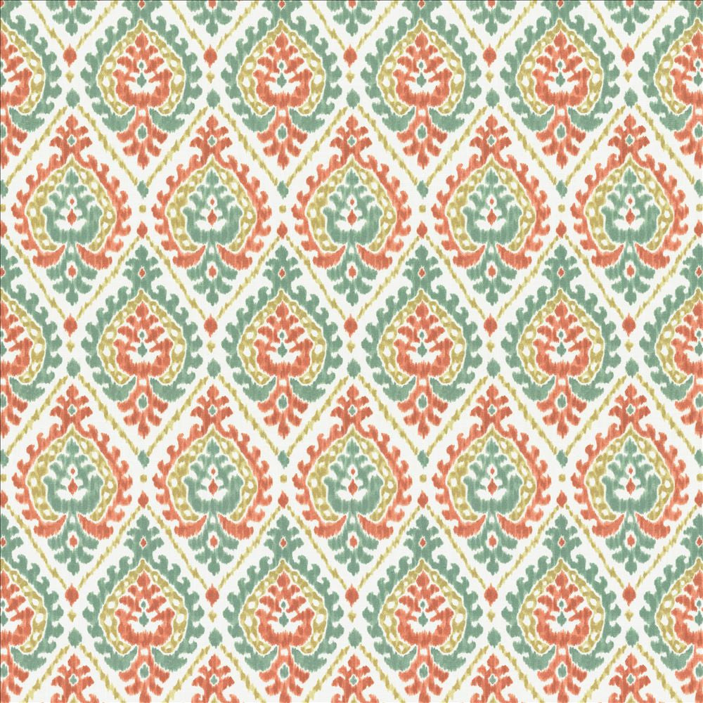 Alluring Coral by Kasmir Designer Fabric 1468 100% Cotton
 SPAIN </p><p>Repeat: Horizontal: 6 6/8 inches and Vertical: 13 4/8 inches 54 - Swanky Fabrics -