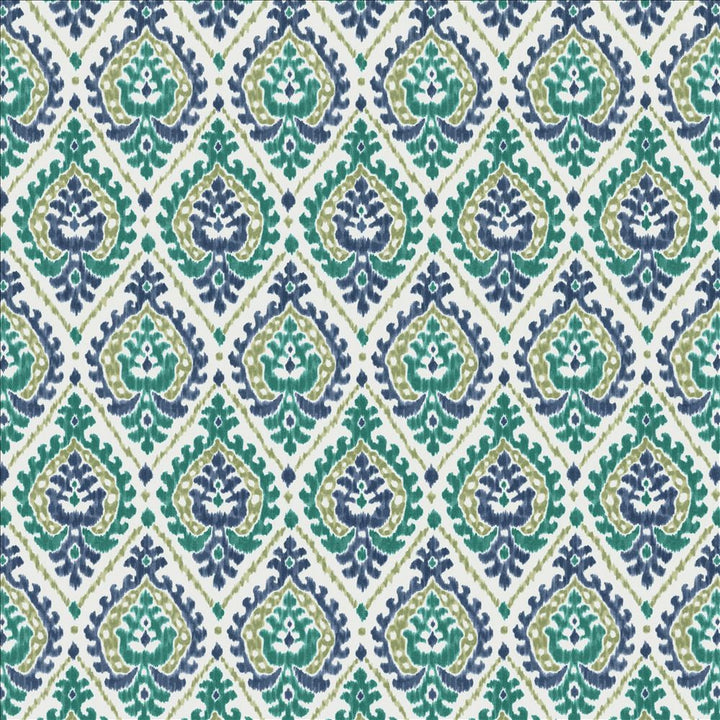 Alluring Lagoon  by Kasmir Designer Fabric 1474 100% Cotton  SPAIN  </p><p>Repeat: Horizontal: 6 6/8 inches and Vertical: 13 4/8 inches 54  - Swanky Fabrics -