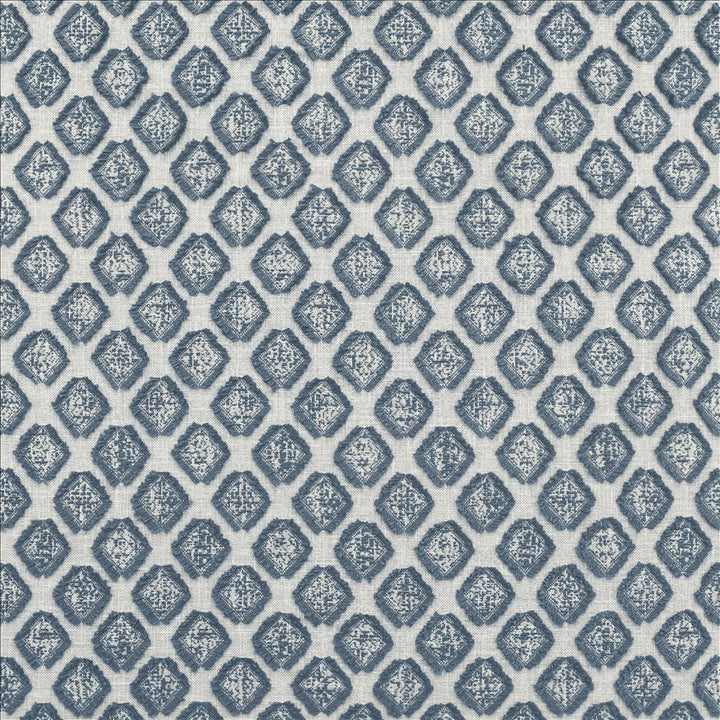 Amberlyn Denim by Kasmir Designer Fabric 1472 86% Cotton
14% Polyester
 INDIA Not Tested </p><p>Repeat: Horizontal: 1 6/8 inches and Vertical: 2 inches 54 - Swanky Fabrics -