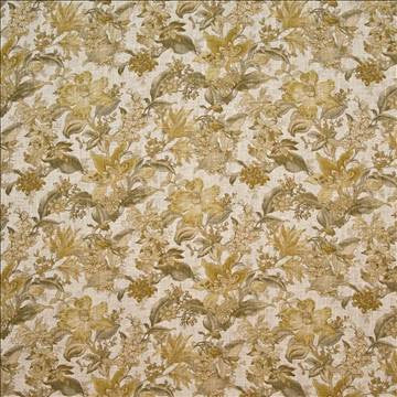 Ansley Gardens Golden Glow by Kasmir Designer Fabric 1402 55% Flax 45% Viscose CHINA Not Tested H: 13 4/8 inches, V: 27 inches 54 - 55 - Swanky Fabrics - Kasmir