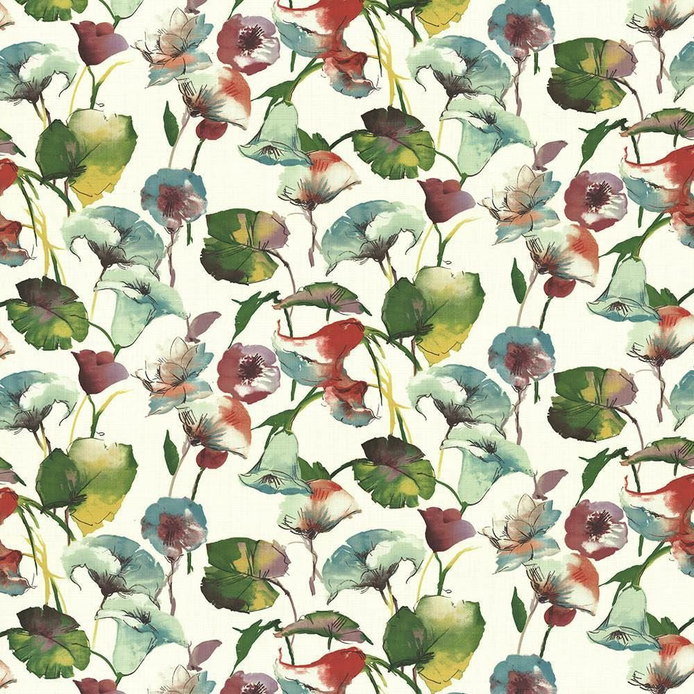Ansley Park Capri by Kasmir Designer Fabric 1434 100% Cotton INDONESIA 15,000 Wyzenbeek Double Rubs Horizontal: 54 inches and Vertical: 27 inches 54 - 55 - Swanky Fabrics -