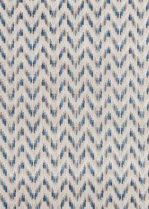 Carnival Chevron Indigo by Baker Lifestyle Designer Fabric