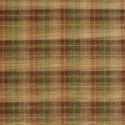 Clan Chenille Burnt Orange/Green/Nutmeg by Mulberry Designer Fabric