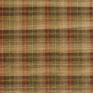 Clan Chenille Burnt Orange/Green/Nutmeg by Mulberry Designer Fabric