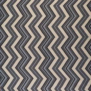 Zig Zag Crudo/Azul by Gaston Y Daniela Designer Fabric