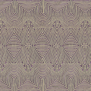 Julia Emb Flax/Mauve by Lee Jofa Modern Designer Fabric