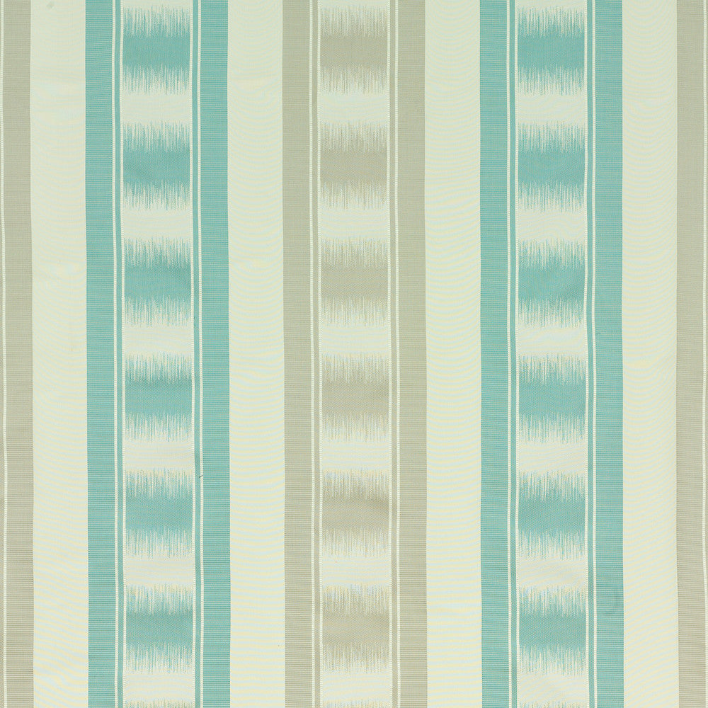 Ryecote Stripe Aqua/Silver by G P & J Baker Designer Fabric