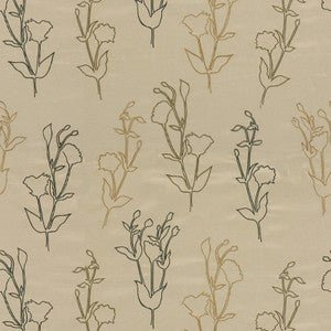 Ventana Garden Carmel/Charcoal by Groundworks Designer Fabric