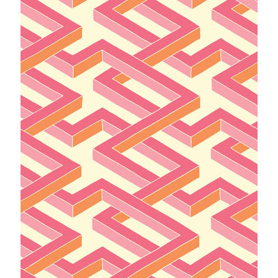 Luxor Pink by Cole & Son Designer Wallcovering