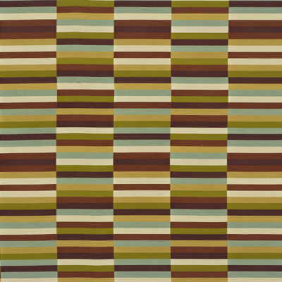 Blocchi Silk Plum/Aqua by Groundworks Designer Fabric