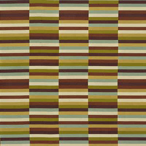 Blocchi Silk Plum/Aqua by Groundworks Designer Fabric
