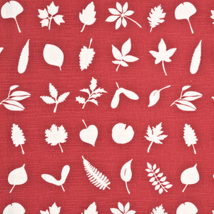 Tumbling Leaves Red by Baker Lifestyle Designer Fabric